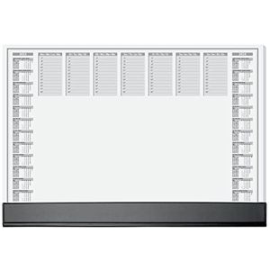 SIGEL HO365 Papieren bureau-onderlegger, met 2-jarige kalender (2023/24), dagelijkse, wekelijkse planner, A2 (59,5 x 41 cm) 80 g/m², 40 vellen