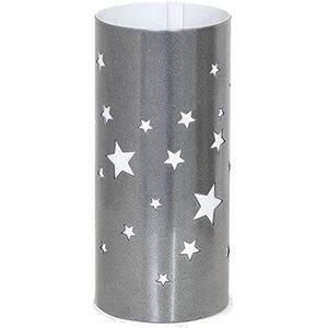 Homemania HOMAX_4226 Starlight tafellamp, zilver, wit, metaal, kunststof, 10 x 10 x 22,5 cm