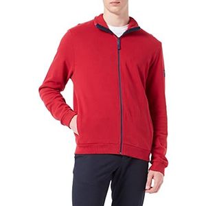 Timezone Heren Standup Collar Jacket Sweatshirt, Timezone rood, M
