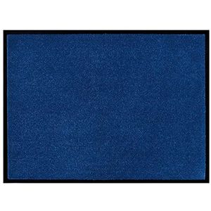 Effen deurmat Plain wasbaar 30°C - marineblauw 80x120 cm