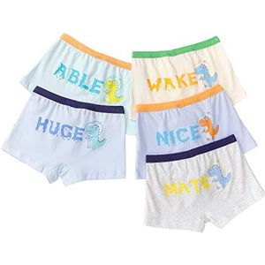 CM-Kid Boxershorts jongens onderbroeken kinderen ondergoed 5-pack katoen 11-12 jaar dinosaurus mooi maat 146-152, Dinosaurus Nice, 146/152 cm