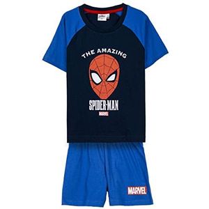 Spiderman Zomerpyjama voor Jongens - Grijs en Rood - Maat 4 Jaar - Korte Pyjama van 100% Katoen - Bedrukt met Zin - Origineel Product Ontworpen in Spanje