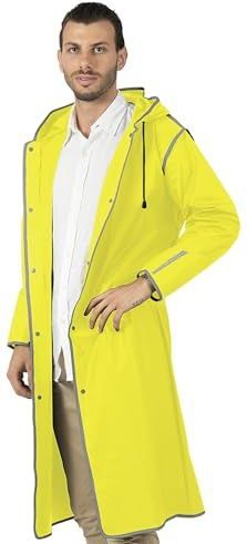 Neon gele City Trench regenjas van Perletti S