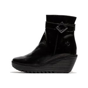 Fly London YUJI596FLY Fashion dameslaarzen, zwart, maat 35, Zwart, 35 EU