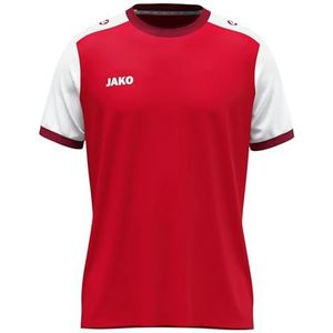 JAKO Dames Tricot Dynamic, korte mouwen, rood/wit/donkerrood, S