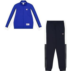 Champion Legacy Retro Sport (220338) - Soft Compact Powerblend Fleece High-neck trainingspak, diepblauw/marineblauw (BAI/NNY/WHT), XS FW24, diepblauw/marineblauw (BAI/NNY/WHT), XS