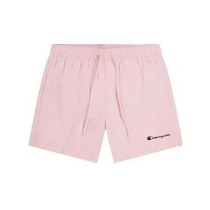 Champion Legacy Icons Strandshorts - Crinkle Taslon Small Script Logo Brief Kostuum Shorts, Roze Confect, S Heren SS24, Roze Confetti, S