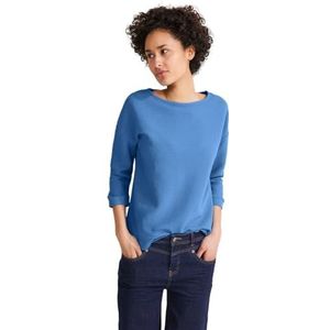 Street One Dames Ltd Qr Structure-Mix Shirt, Light Spring Blue, 38