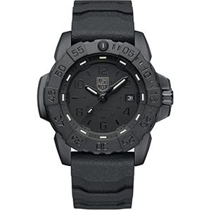 Luminox Heren Analoog Zwitsers Quartz Horloge met Rubberen Band XS.3251.BO.CB, Zwart, Duik Horloge