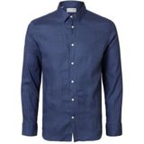 Slhregkylian-Linen Shirt Ls Classic Noos, Oceana, XXL