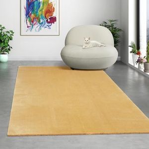 Mia´s Teppiche Comfort modern pluizig laagpolig tapijt, antislip onderkant, wasbaar tot 30 graden, super zacht, vachtlook