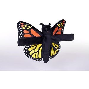 Wild Republic Huggers Glow Butteefly, gevuld dier, 8 inch, klaparmband, pluche speelgoed, vulling is gesponnen gerecyclede waterflessen