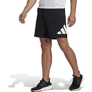 adidas IB8121 TR-ES Logo SHO Shorts voor heren, zwart/wit, maat S 17,8 cm (7 inch)