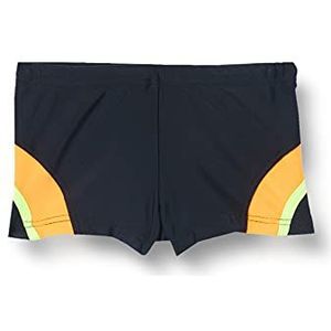 Haute pression Zwemshorts voor jongens, zwart/oge/groen, 14