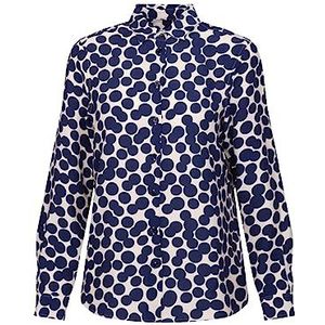Seidensticker Damesblouse met lange mouwen, regular fit, blauw, 36