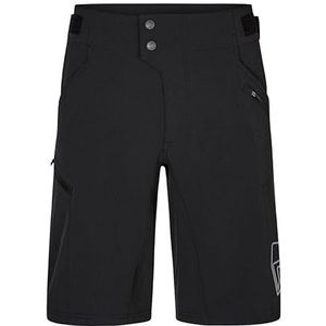 Ziener NONUS Fietsshorts voor heren met binnenbroek, mountainbike/outdoor/vrije tijd, ademend, sneldrogend, gevoerd, zwart, maat 60