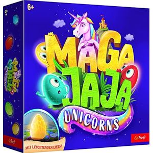 Trefl 02412 Familiebordspel, lichtgevende elektrische eieren en magnetische speelstenen, sprookjeswereld van eenhoorns, innovatief spel voor volwassenen en kinderen vanaf 6 jaar, Magajaja Unicorns