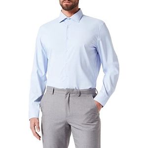 Seidensticker Men's Slim Fit shirt met lange mouwen, lichtblauw, 43, lichtblauw, 43