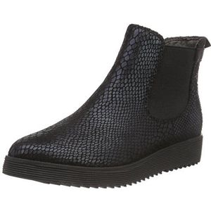 s.Oliver 25410 Chelsea boots voor dames, Zwart Black Snake 036, 39 EU