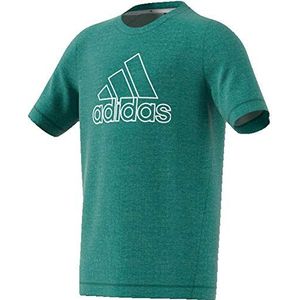 adidas, Climachill T-shirt voor jongens, groen, wit, 140 bovenkleding