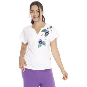 MAMATAYOE Bellorita Cami hemd voor dames, Wit, XXL