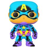 Funko POP! Marvel: Black Light - Captain America - Marvel Comics - Vinylfiguur om te verzamelen - Cadeau-idee - Officiële Merchandise - Speelgoed voor kinderen en volwassenen - Fans van stripboeken