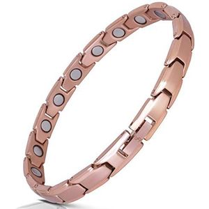 Smarter LifeStyle Elegante titanium magnetische armband voor dames, rosÃ©goud