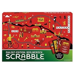 Mattel Games GPW45 Scrabble Dialekt-Edition Berlin, gezelschapsspel, bordspel, familiespel