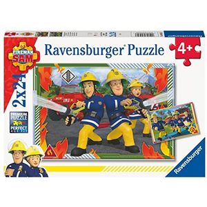 Ravensburger - Kinderpuzzel - puzzels 2 x 24 p - Sam en zijn team/brandweerman Sam - vanaf 4 jaar - 80532