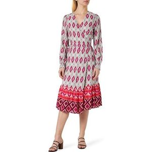 SIDONA Dames wikkeljurk 19323093-SI01, ROOD meerkleurig, S, wikkeljurk, S