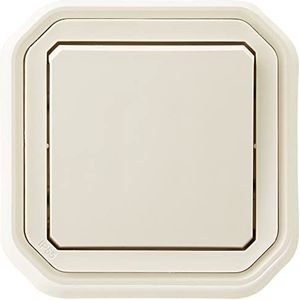 Legrand - Schakelaar of wisselschakelaar, waterdicht, plexo 10 A, compleet voor inbouwmontage met zandklauwen
