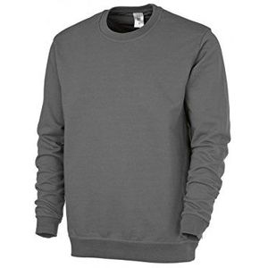 BP 1623-193 unisex sweatshirt van versterkt katoen donkergrijs, maat 2XL