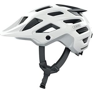 ABUS Moventor 2.0 MTB-helm - Fietshelm met hoog draagcomfort voor off-road - All-Mountain-helm, Unisex - wit, Maat L