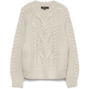 Vmjada - Gebreide Pullover - Regular Fit - O-hals - Lange Mouwen - Kabelgebreid Detail