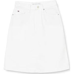 Tommy Hilfiger - Dnm A-lijn Rok - Wit - Denim Rok Dames