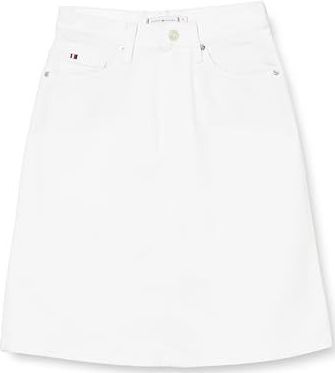 Tommy Hilfiger - Dnm A-lijn Rok - Wit - Denim Rok Dames