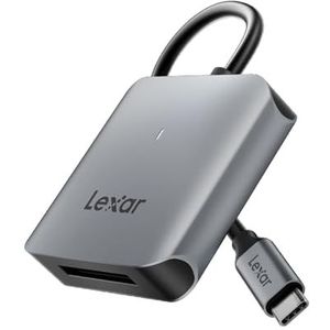 Lexar RW510 CFexpress Type B-kaartlezer, tot 10Gbps, USB 3.2 Gen 2 CFe Type B Kaart Geheugenkaartlezer, CF Kaartlezer Inclusief USB-C-kabel LRW510U-BNHNG