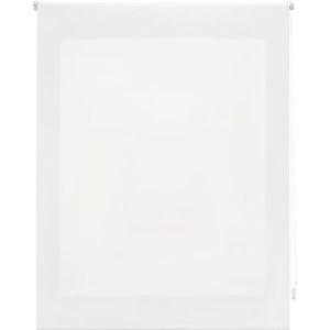 ECOMMERC3 Rolgordijn, lichtdoorlatend, glad, 140 x 250 cm x 250 cm, stofmaat 137 x 245 cm, eenvoudige installatie aan muur of plafond, gebroken wit