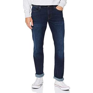 Cross Jeans Dylan Tapered Fit Jeans voor heren, Donkerblauw, 33W / 34L