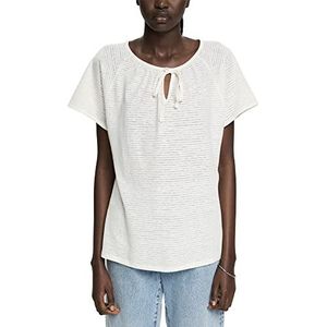 ESPRIT Dames 052EE1K343 T-shirt, 110/UFF wit, XS