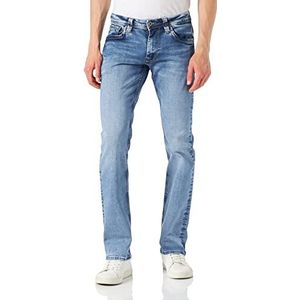 Pepe Jeans Kingston jeans voor heren met ritssluiting, blauw (denim wm9), 29W / 32L