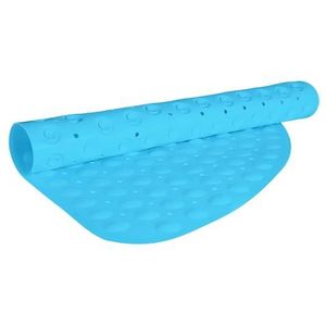 TranquilBeauty Gebogen blauwe douchemat 53x53cm/21x21in |Anti-slip machinewasbare kwadrant badmat voor inloopdouchebak | Douchematten antislip zuignappen voor kinderen en ouderen