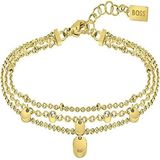 BOSS Jewelry IRIS Collection Kettingarmband voor dames, geelgoud - 1580335