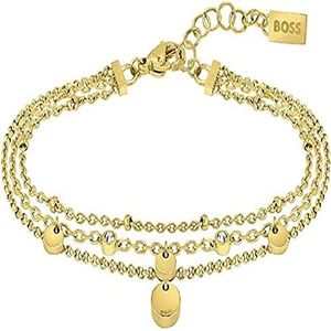 BOSS Jewelry IRIS Collection Kettingarmband voor dames, geelgoud - 1580335