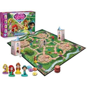 Disney Princess - Race N Chase Gem Tag - Gezelschapsspel - Bordspel - Familiespel - Inclusief figurines & dobbelsteentorens