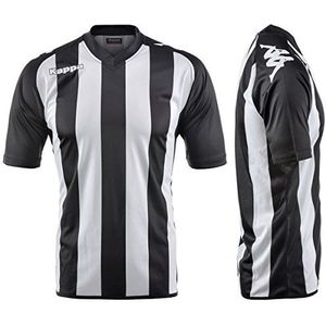 Kappa jongens vignes shirt, wit/zwart, 6 Jaar