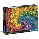 Clementoni - ColorBoom Collection-Whirl-1000 volwassenen, kleuren, puzzel gradiënt, made in Italy, meerkleurig, 39779