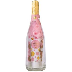 accentra - LET'S CELEBRATE cadeauset in een herbruikbare geschenkdoos (fles in champagnelook) voor ontspanning voor vrouwen op verjaardagen of Kerstmis. 4-delige wellness cadeau- en verzorgingsset