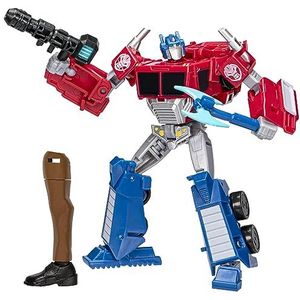 Transformers EarthSpark, Optimus Prime Class Deluxe figuur, 12,5 cm, robotspeelgoed voor kinderen, vanaf 6 jaar
