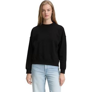TOM TAILOR Denim Sweatshirt voor dames, 14482 - Deep Black, XXL